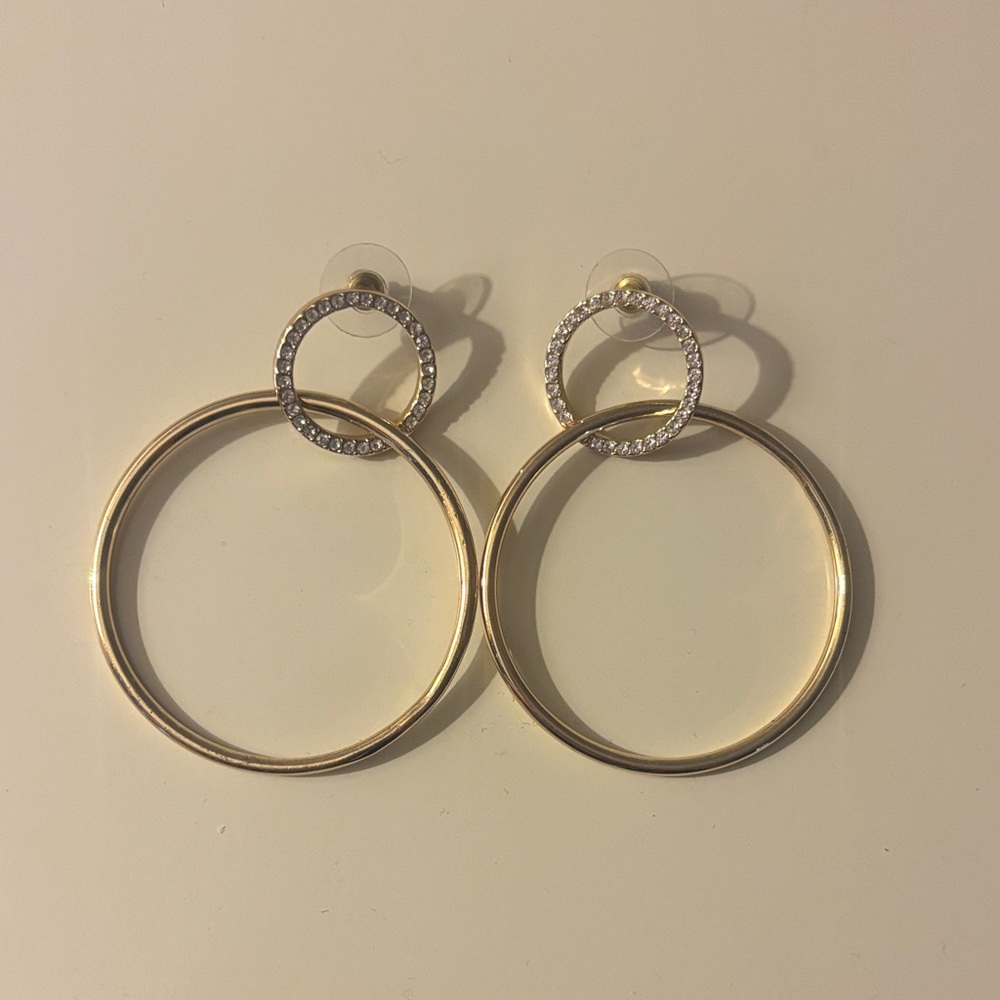 Lilly Pulitzer Gold Circle Earrings